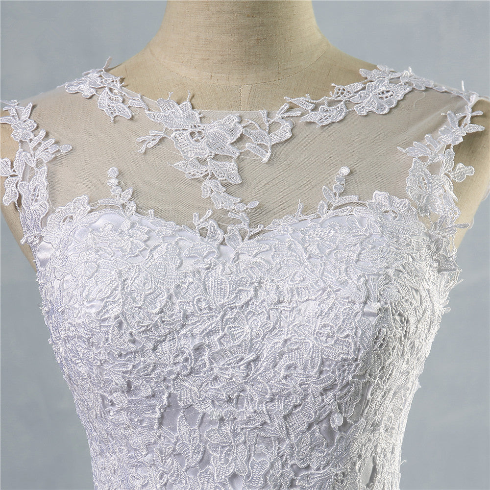 lace White Ivory A-Line Wedding Dresses for bride Dress gown Vintage plus size