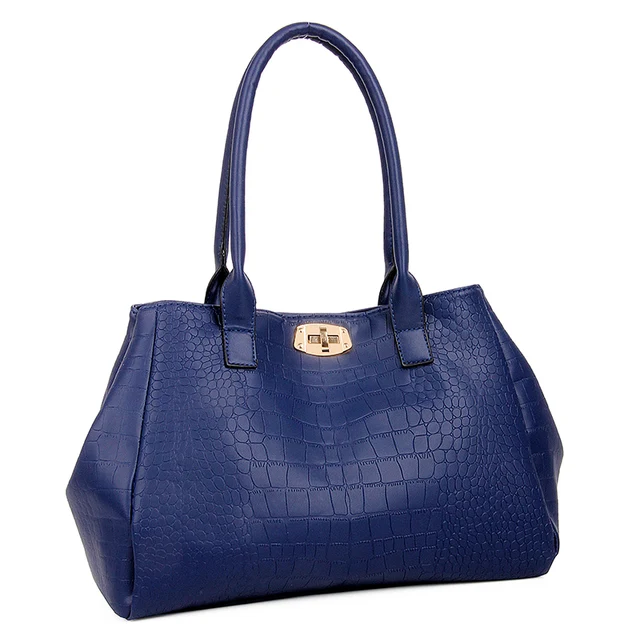 Clemse N:00010 Womens Crocodile Large Tote Handbag Purse Shoulder Bag Travel Satchel Handbag