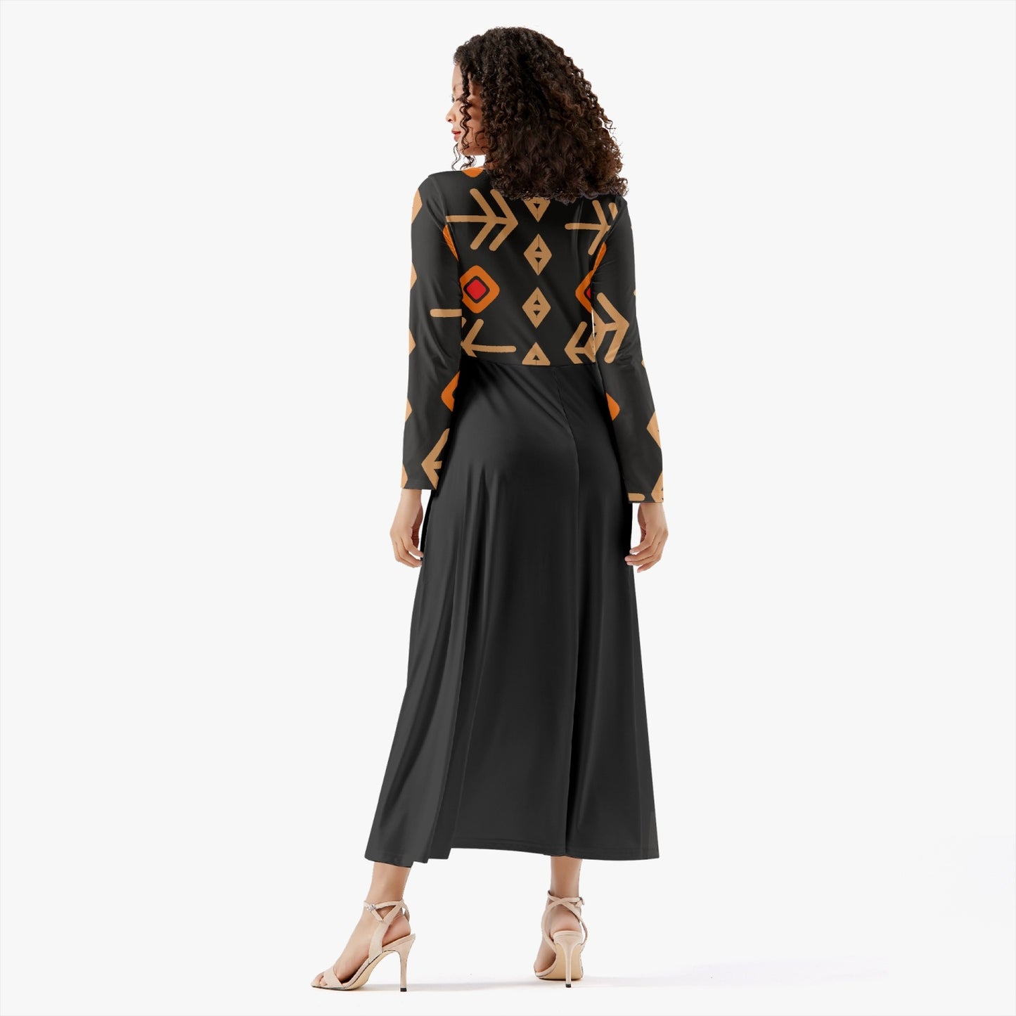 289. Women's Long-Sleeve One-piece Dress