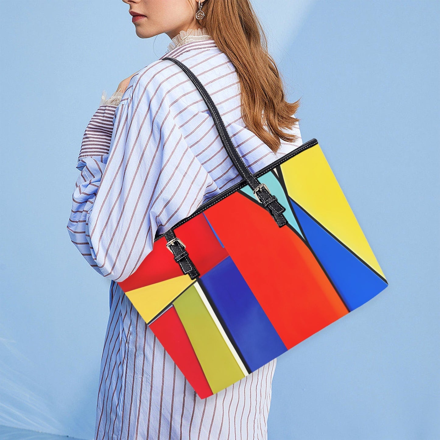 Medium Leather Tote Bag for Women : FELICITY