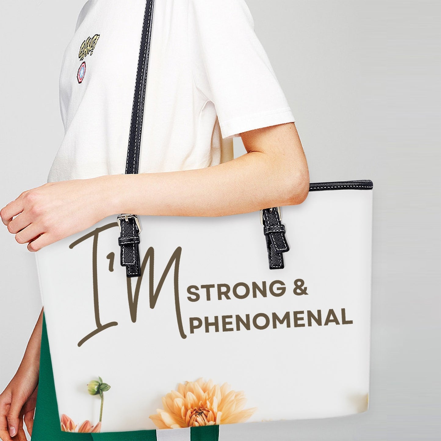 587. Medium Leather Tote Bag for Women phenomenal