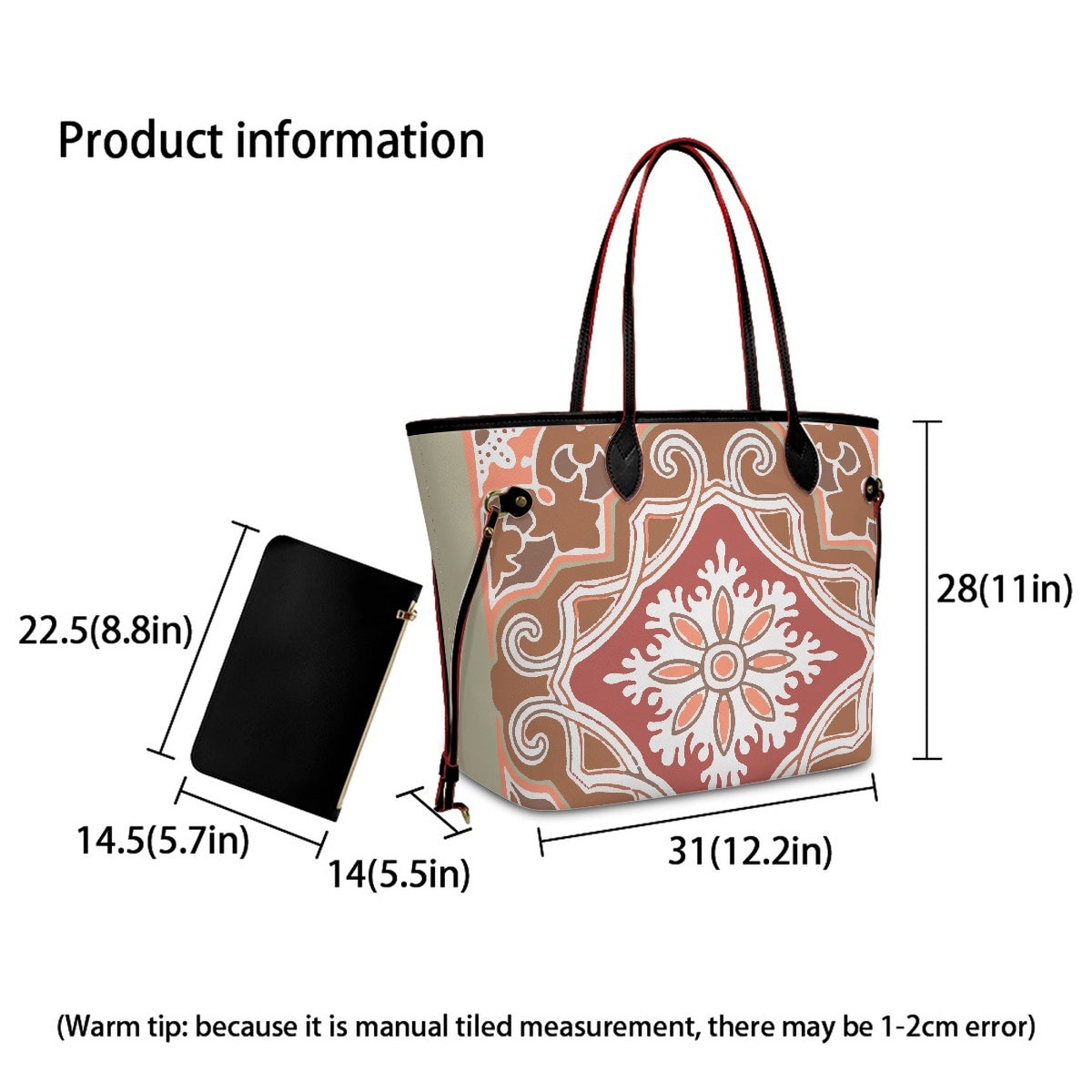 711. PU Shoulder Bag- With a small bag Audacity