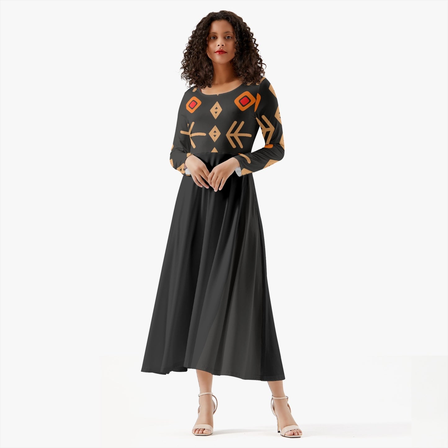 289. Women's Long-Sleeve One-piece Dress