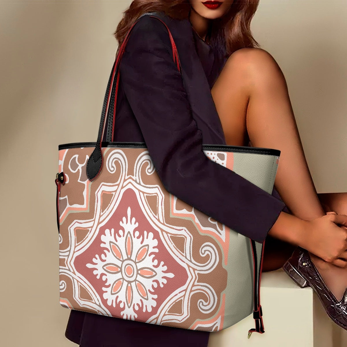 711. PU Shoulder Bag- With a small bag Audacity