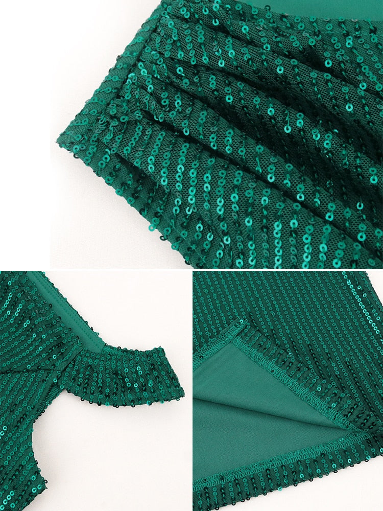curves Sequins Dress Women Club Wear Bodycon One Shoulder Robes Femmes African Sleeveless Mini Inclined Shoulder Ball Gowns