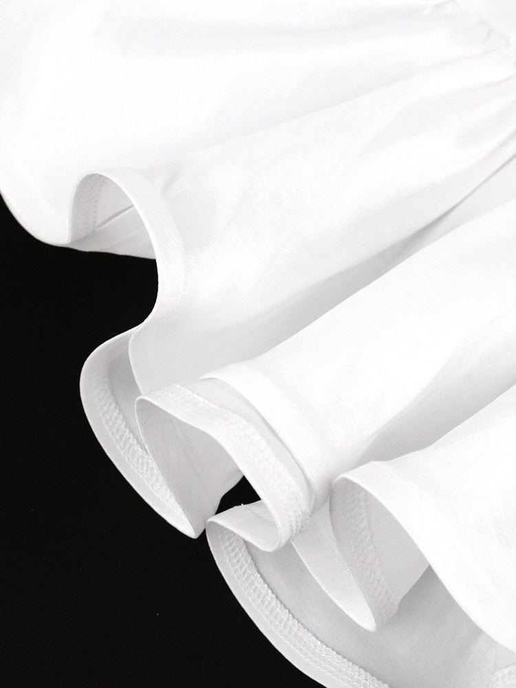plus size White Blouses for Women Fashion Patchwork Mesh See Through Peplum Party Tops Sexy Ruffles Event Elegant Female Shirt Summer