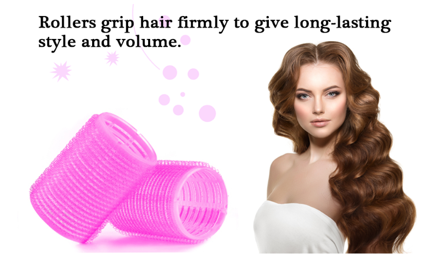 Velcro Rollers for Hair, 20Pcs Hair Rollers for Volume, Large Rollers Hair Curlers for Long Medium Short Thick Fine Thin Hair Bangs Self Grip Heatless Hair Curler 1 Size Hair Roller Set