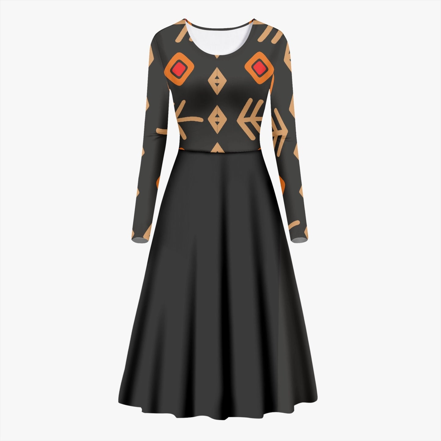 289. Women's Long-Sleeve One-piece Dress