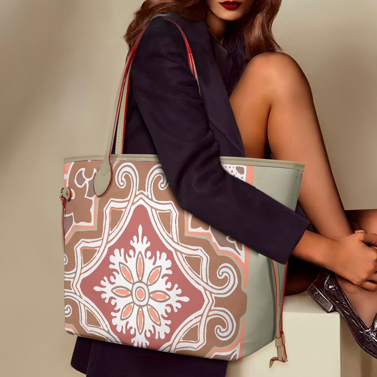 711. PU Shoulder Bag- With a small bag Audacity