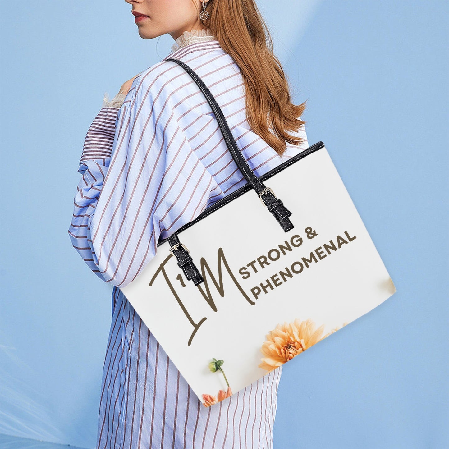 587. Medium Leather Tote Bag for Women phenomenal