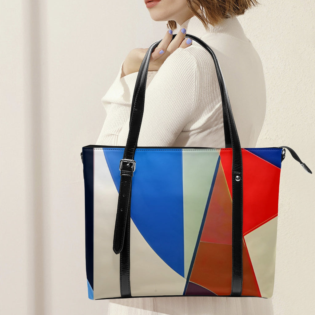 Stripe-around Tote Bag : HAPPYNESS