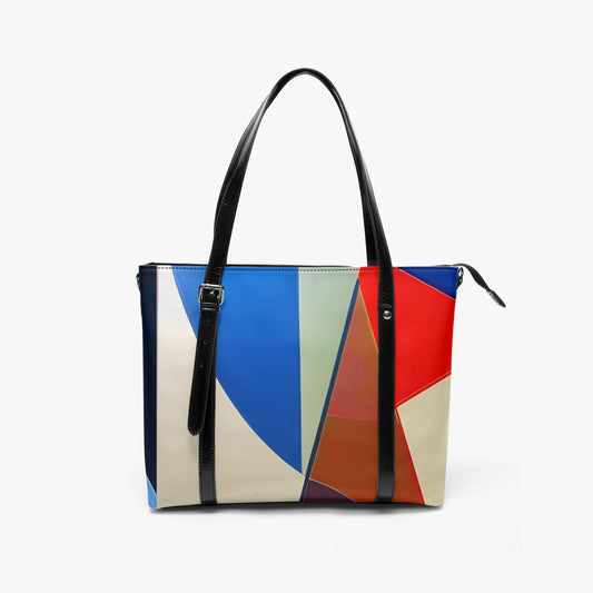Stripe-around Tote Bag : HAPPYNESS