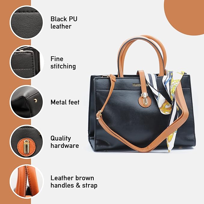 Women's Designer Shoulder & Women's Designer Shoulder & Cross-Body Top Handle Satchel Handbag. PU Leather. Vegan. Classy & Lovelyel Handbag. PU Leather. Vegan. Classy & Lovely