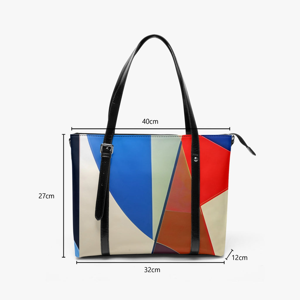 Stripe-around Tote Bag : HAPPYNESS