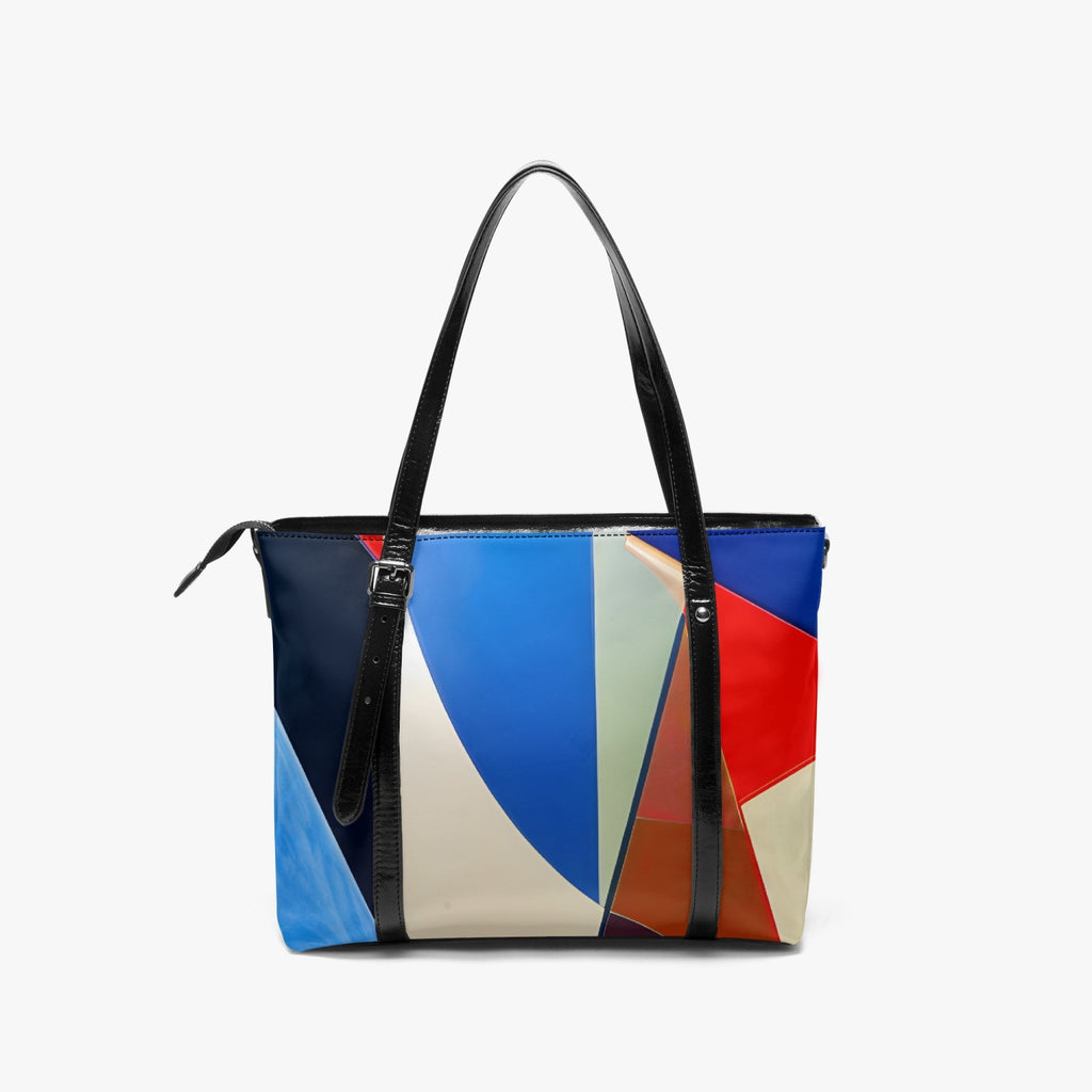 Stripe-around Tote Bag : HAPPYNESS
