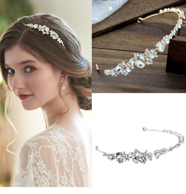 Rhinestone headband diadem wedding dress accessories