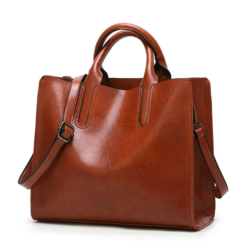 clemse 00004 Vintage Genuine Leather Bags Women Messenger Bags High Quality Oil Wax Female Leather Handbags Ladies Shoulder Bag 2019 New C836