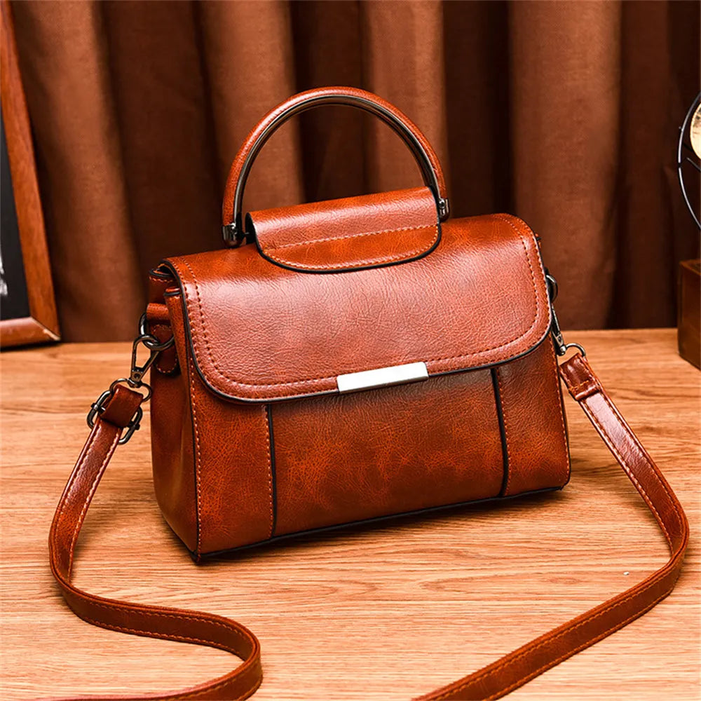 Clemse N: 00001 Bag Women Messenger Shoulder Bag Literary Bag Leather Women's Bag Designer Women Luxury Handbags