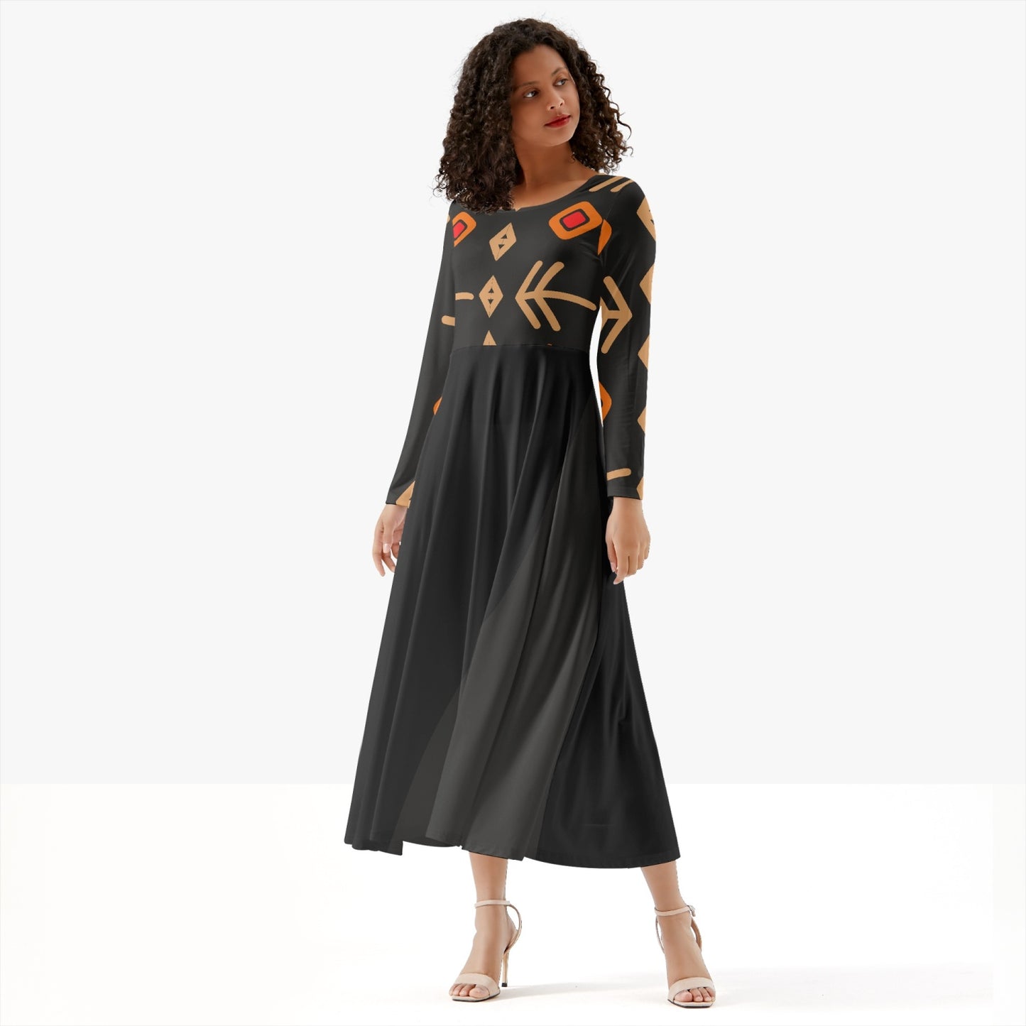 289. Women's Long-Sleeve One-piece Dress
